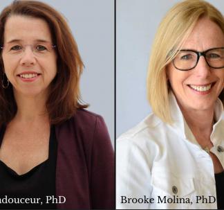 Drs. Cecile Ladouceur and Brooke Molina
