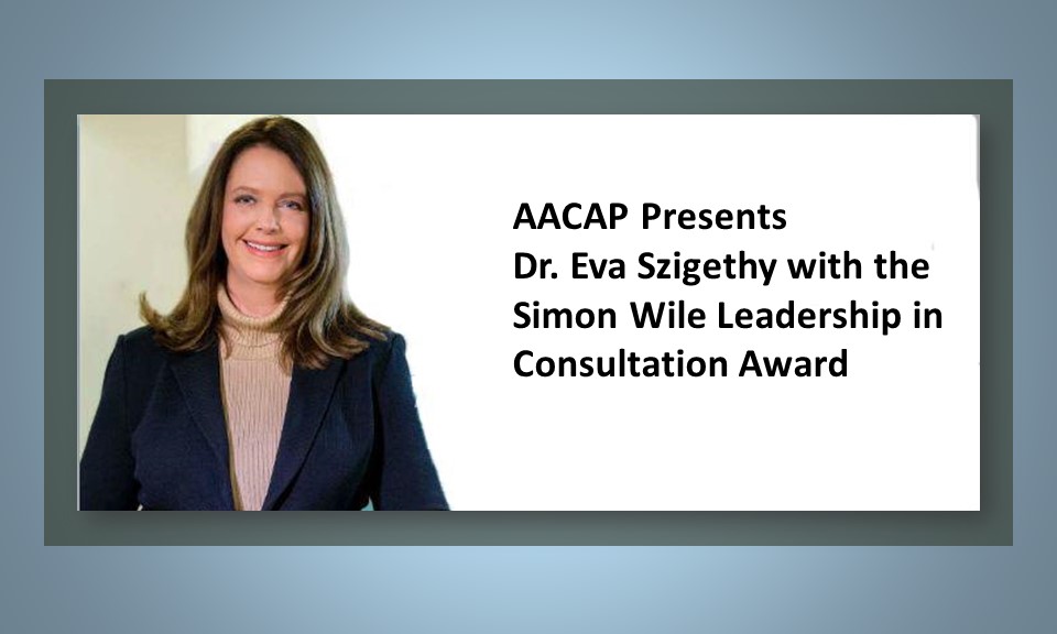 Dr. Szigethy Receives Simon Wile Award from AACAP