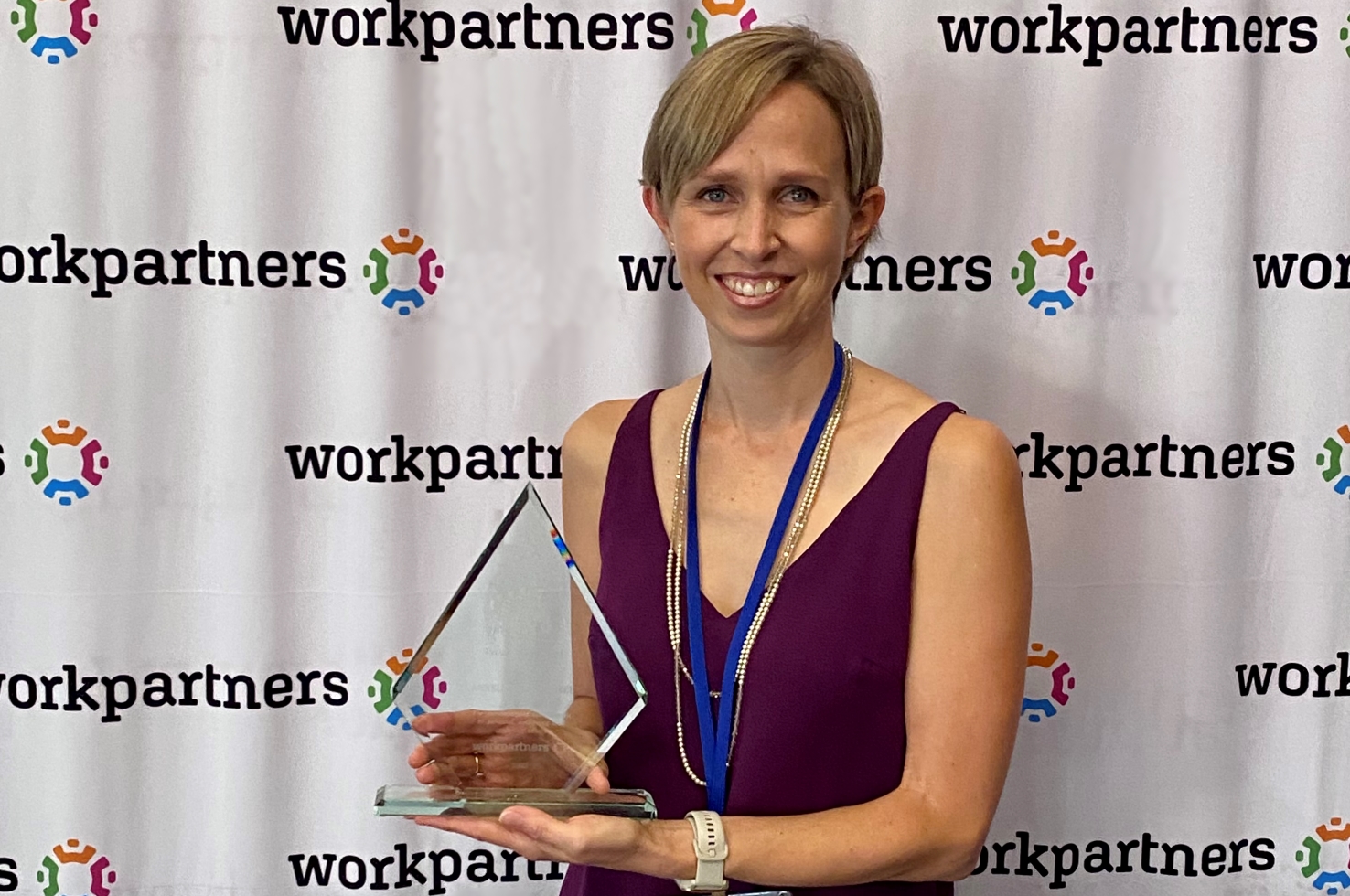 Anneliese Murphree Displays Her MyHealth Hero Award Anneliese Murphree Displays Her MyHealth Hero Award