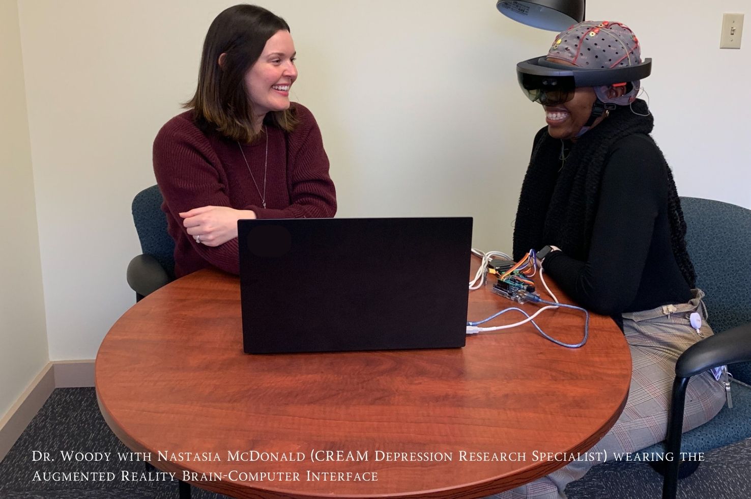 Dr. Mary Woody with Research Associate