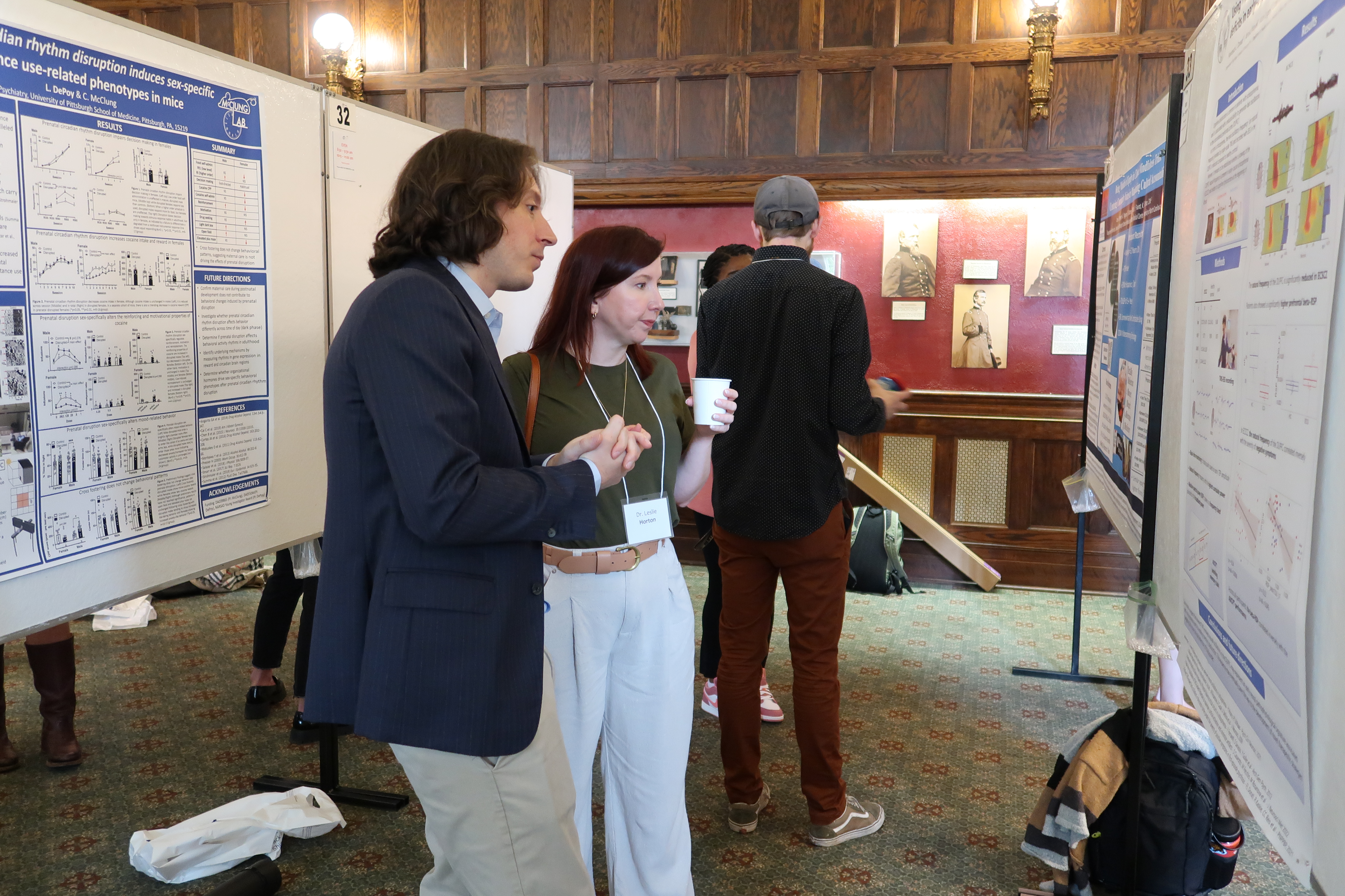 Postdoc Francesco Donati, MD, presents his research