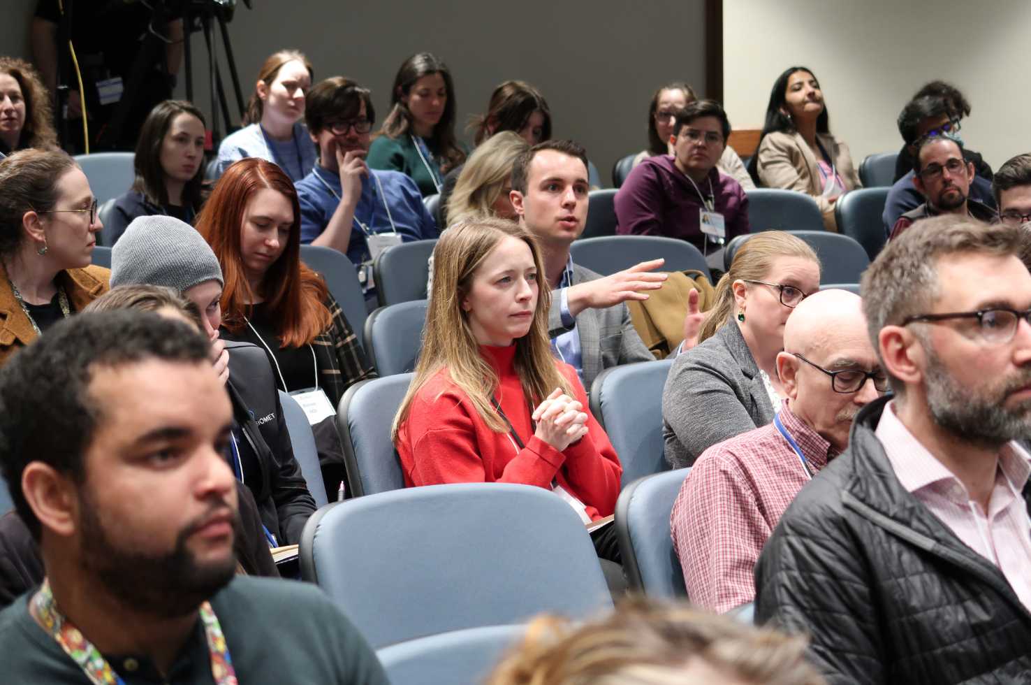 Clinician Educator Showcase Attendees in the Auditorium