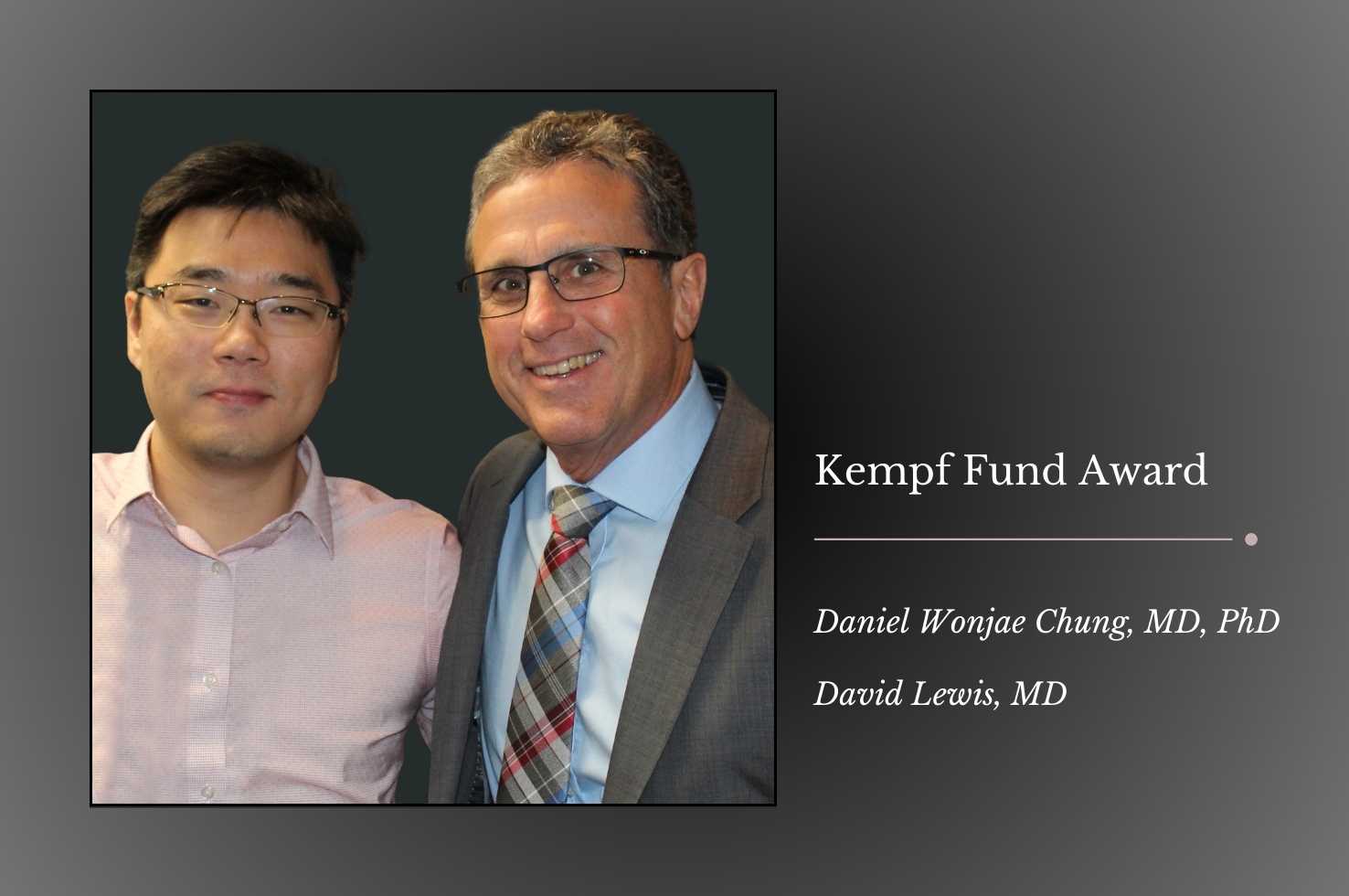 Drs. Wonjae Chung and David Lewis