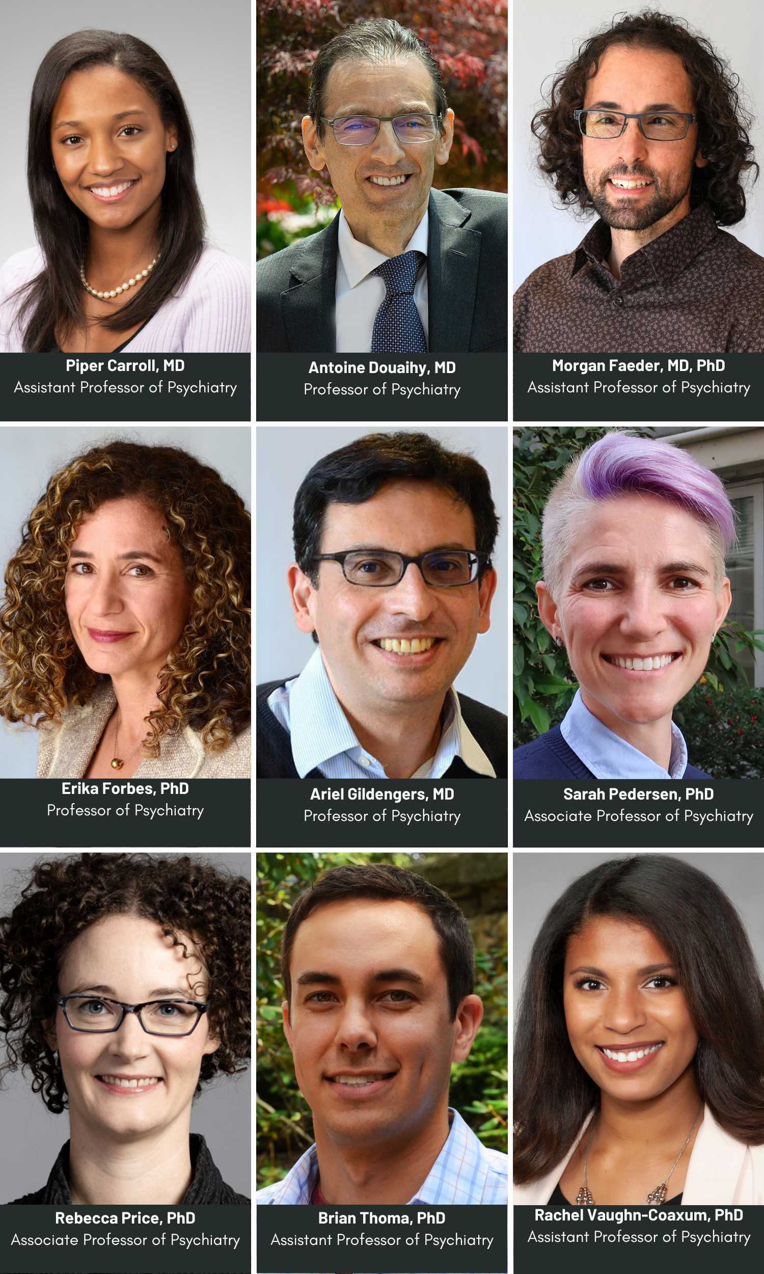 Headshots of our Community Leadership and Advisory Council