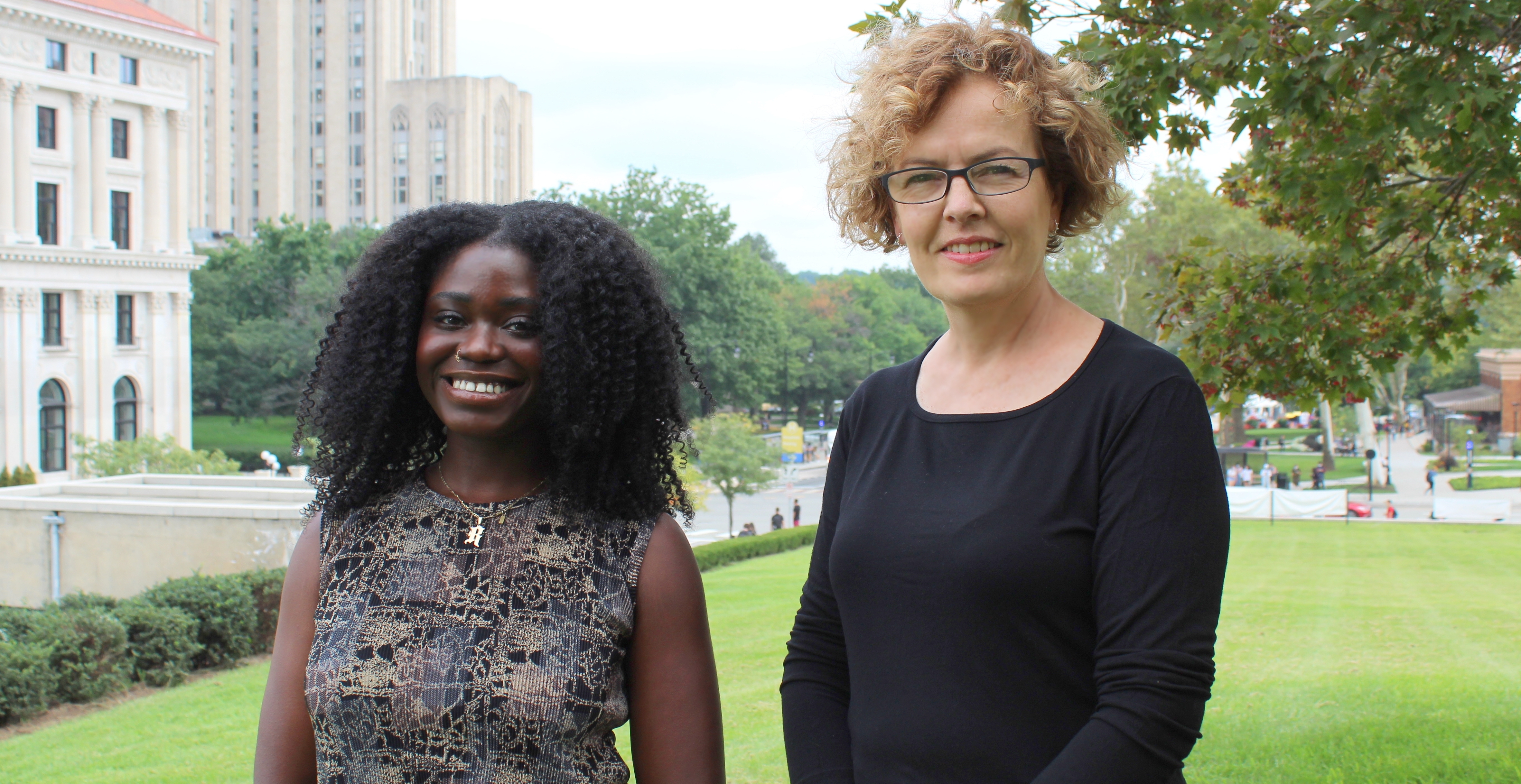 LRP student, Rachel Eleazu, with her research mentor, Dr. Alison Hipwell