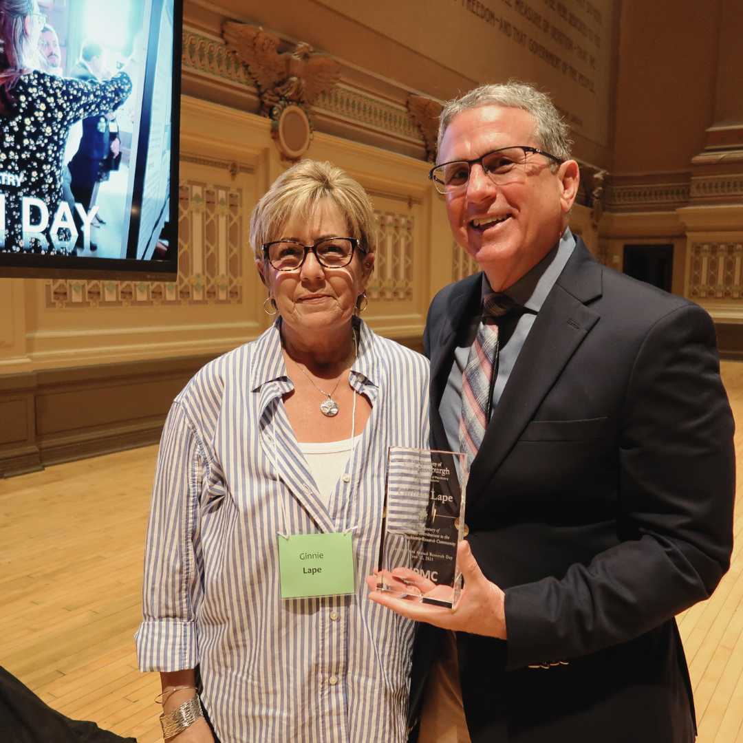 Ginnie Lape and Dr. David Lewis