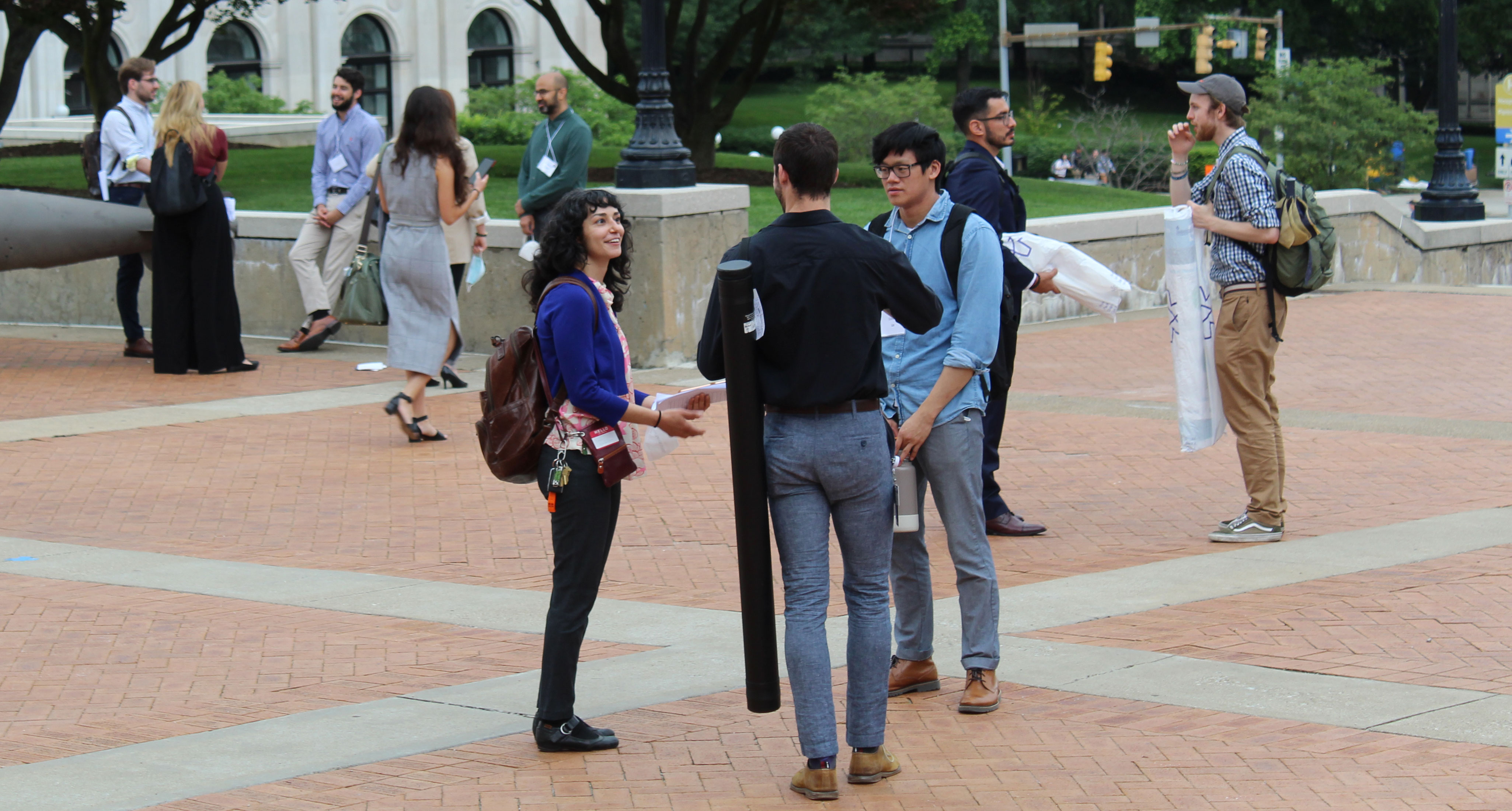 Postdoctoral trainees and graduates of our training programs gather outside the Soldiers and Sailors Museum of Pittsburgh