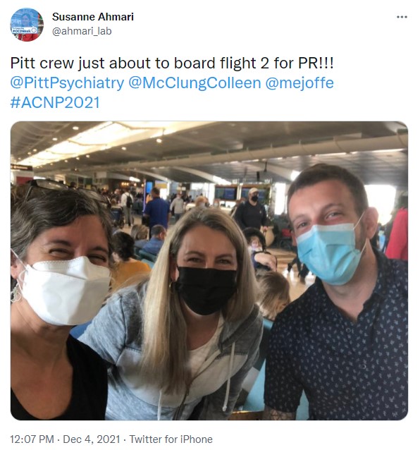 2021 ACNP Meeting Features Pitt Psychiatry Faculty and Trainees