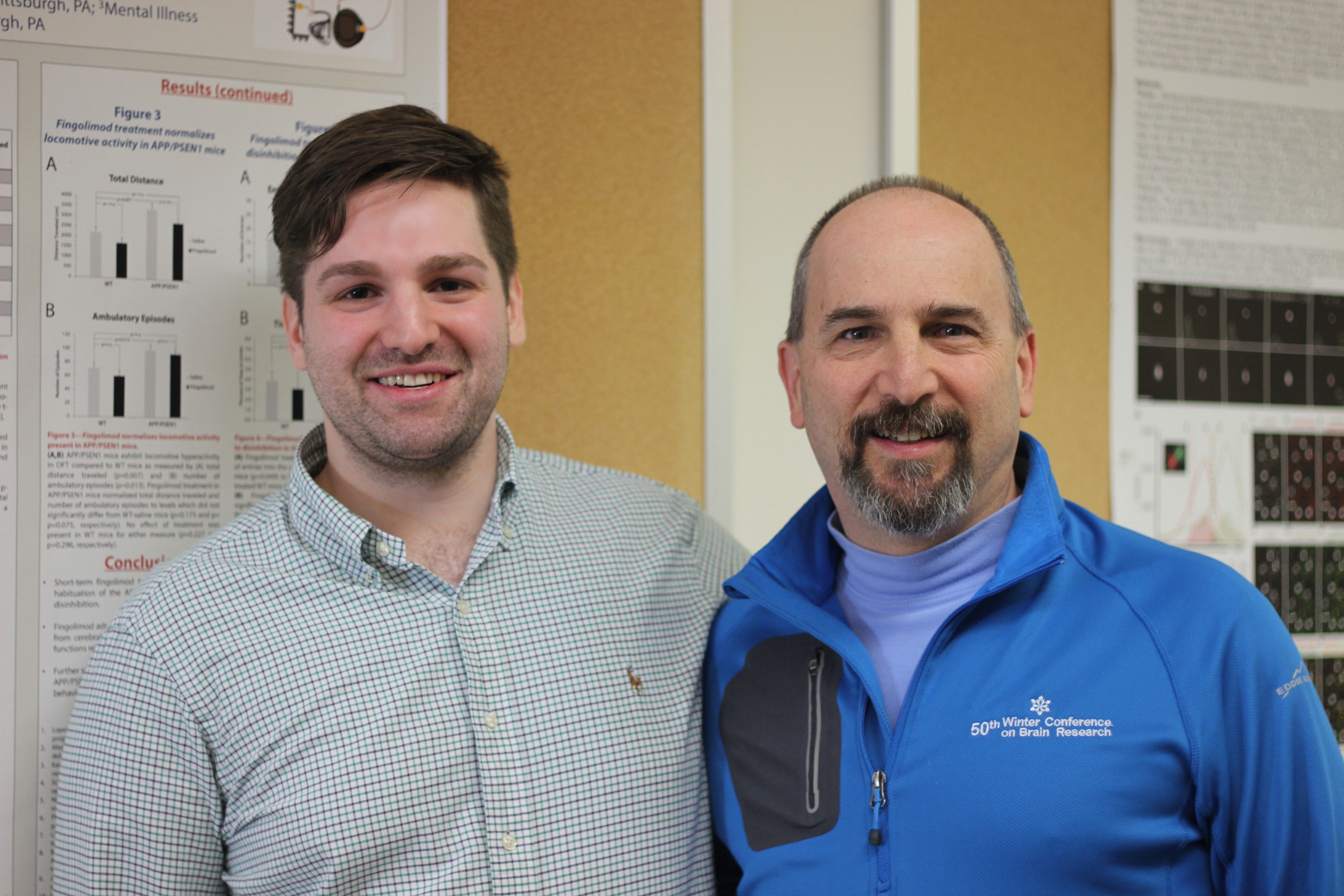 Joshua Krivinko with his mentor, Dr. Rob Sweet