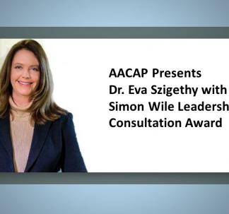 Dr. Szigethy Receives Simon Wile Award from AACAP