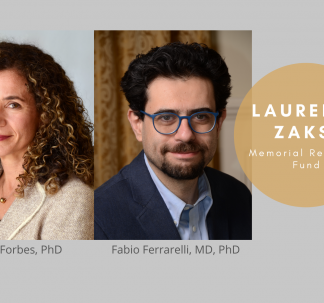 Erika Forbes, PhD, & Fabio Ferrarelli MD, PhD, Receive a Laurel E. Zaks Memorial Fund Award 