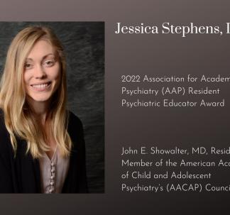 Child Psychiatry Resident Jessica Stephens, DO, Honored by AAP and AACAP