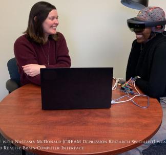 Dr. Mary Woody with Research Associate