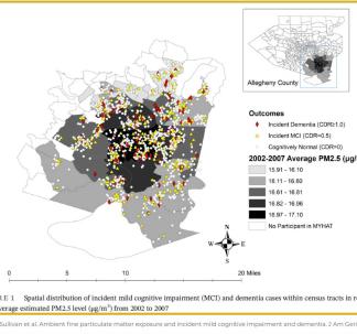 Study Map Showing Sample from Allegheny County
