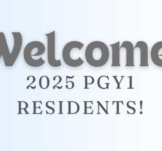 Welcome New PGYI Residents!