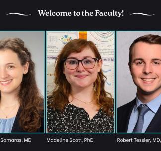 Department welcomes Drs. Samaras, Scott and Tessier